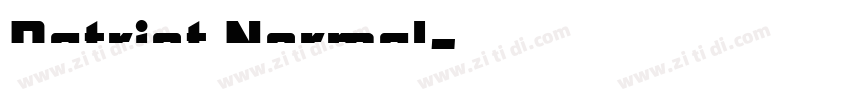 Patriot Normal字体转换